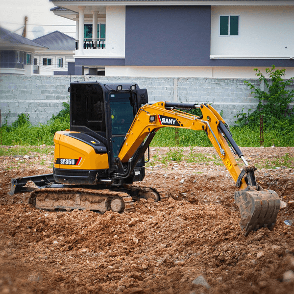 รถแบ็คโฮเล็ก sany sy35u